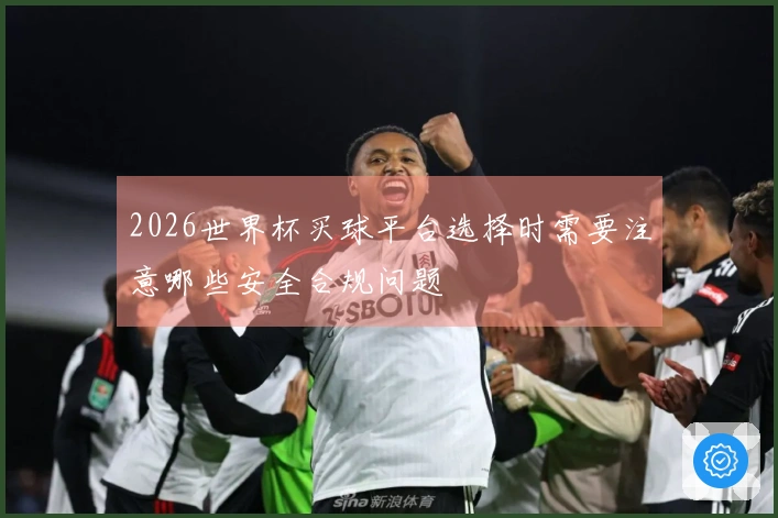 2026世界杯买球平台选择时需要注意哪些安全合规问题